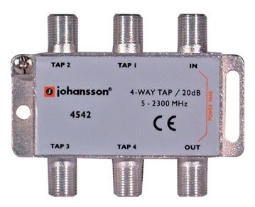 4 WAY TAP Odgałęźnik 4-krotny Johansson 20 dB 4542