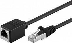Kabel LAN przedłużacz CAT 5E czarny 5m