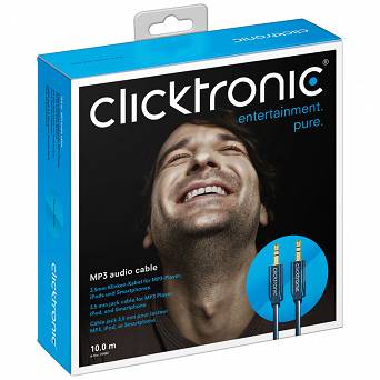 CLICKTRONIC Kabel Audio Jack 3,5mm wtyk-wtyk 1,5m