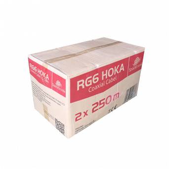 Kabel RG6 Spacetronik HOKA 102 CU Dualshield 2x250