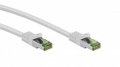 Kabel LAN Patchcord CAT 8.1 GHMT S/FTP biały 1m