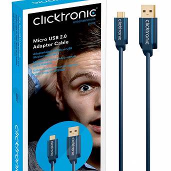 CLICKTRONIC Kabel USB 2.0 - microUSB 0,5m