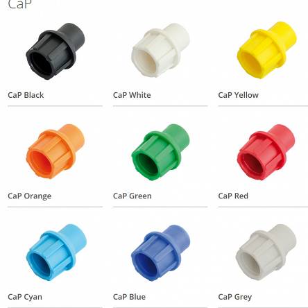 Paczka gumek CaP System 1szt. mix kolorów
