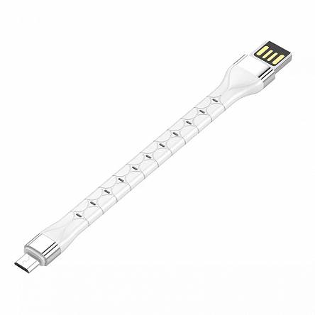 Kabel USB-A - micro-USB LDNIO 15cm biały LS50M