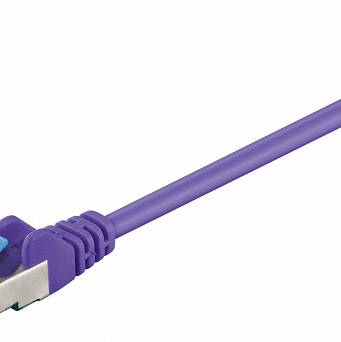 Kabel LAN Patchcord CAT 6A S/FTP fioletowy 0,5m
