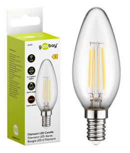 Żarówka LED FILAMENT 4W E14 2700K Candle Goobay E