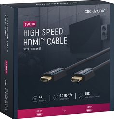 CLICKTRONIC Kabel HDMI 1.4 Full HD 15m