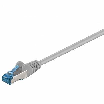 Kabel LAN Patchcord CAT 6A S/FTP szary 1m