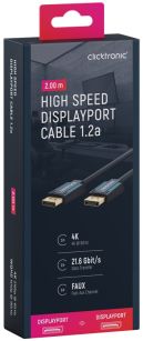 CLICKTRONIC Kabel DisplayPort DP - DP 1.2 4K 2m