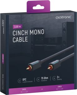 CLICKTRONIC Kabel Audio 1xRCA - 1xRCA Coaxial 3m