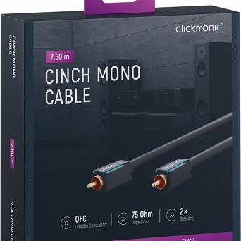 CLICKTRONIC Kabel Audio 1xRCA - 1xRCA Coaxial 7,5m