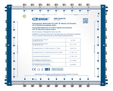 Multiswitch kaskadowy Spaun 9/9 na 16 SMK 99169 FA