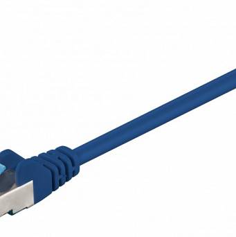 Kabel LAN Patchcord CAT 6A S/FTP niebieski 30m
