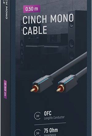 CLICKTRONIC Kabel Audio 1xRCA - 1xRCA Coaxial 0,5m