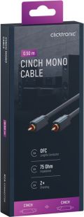 CLICKTRONIC Kabel Audio 1xRCA - 1xRCA Coaxial 0,5m