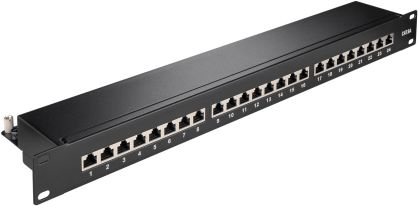 Patch panel FTP CAT 6A Ekranowany 24-porty Goobay