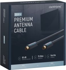 CLICKTRONIC Przyłącze TV IEC kabel antenowy 15m