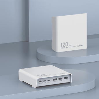 Ładowarka 120W 6 portów USB A i C Ldnio Q605 white