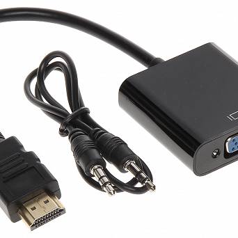 Konwerter HDMI na VGA + audio SPH-VA02 Black