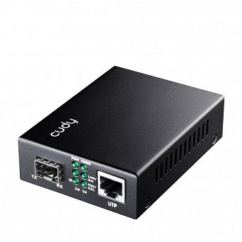 Media konwerter światłowodowy 30W PoE+ Cudy MC220P