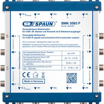 Multiswitch kaskadowy Spaun 5/5 na 8 SMK 5583 F