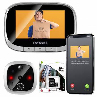 Dzwonek wizjer Wi-Fi SL-DB20 + karta 64GB Kingston