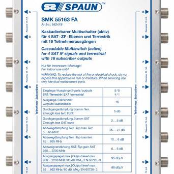 Multiswitch kaskadowy Spaun 5/5 na 16 SMK 55163 FA