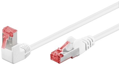 Kabel LAN Patchcord CAT 6 S/FTP 1x90 BIAŁY 0,5m