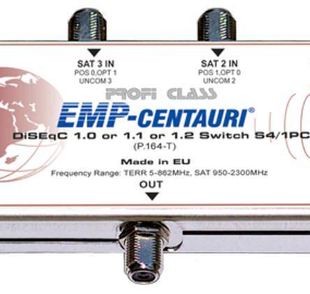 DiSEqC kaskada EMP-centauri 4/1 S4/1PCT-11