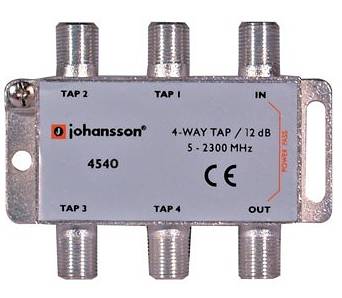 4 WAY TAP Odgałęźnik 4-krotny Johansson 12 dB 4540
