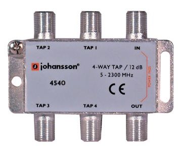 4 WAY TAP Odgałęźnik 4-krotny Johansson 12 dB 4540