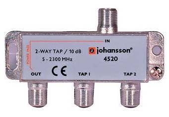 2 WAY TAP Odgałęźnik 2-krotny Johansson 10 dB 4520