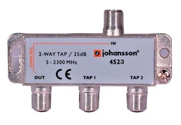 2 WAY TAP Odgałęźnik 2-krotny Johansson 25 dB 4523