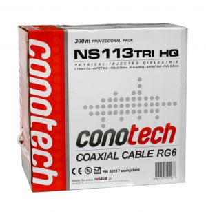 kabel RG6U CU Conotech NS 113TRI-HQ Pulbox 300m