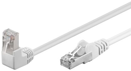 Kabel LAN Patchcord CAT 5E F/UTP 1x90 BIAŁY 0,5m