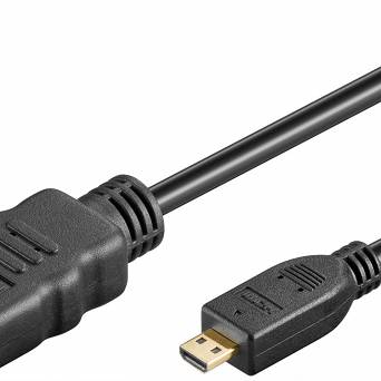 Kabel HDMI - micro HDMI 2.0 4K 60Hz Goobay 1,5m