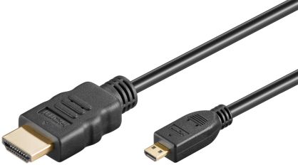 Kabel HDMI - micro HDMI 2.0 4K 60Hz Goobay 1,5m