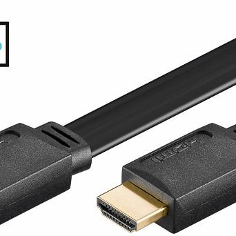 Kabel HDMI Goobay High Speed Płaski - 1,5m
