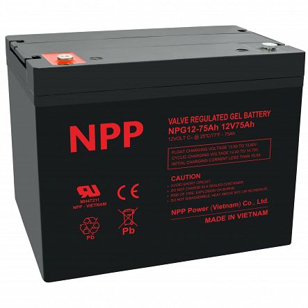 Akumulator Żelowy NPG 12V 75Ah NPP AGM DEEP GEL