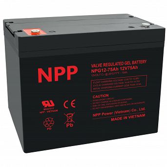 Akumulator Żelowy NPG 12V 75Ah NPP AGM DEEP GEL