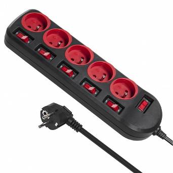 Listwa zasilająca 5 gn 1,5m Maclean Energy MCE204