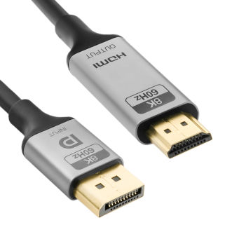 Kabel DP HDMI 8K 60Hz Spacetronik KDH-SPA015 1,5m
