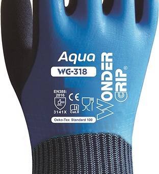 Rękawice ochronne Wonder Grip WG-318 S/7 Aqua