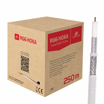 Kabel RG6 Spacetronik HOKA 102 CU Dualshield 250m