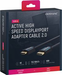 CLICKTRONIC Kabel DisplayPort DP - HDMI 2.0 4K 5m
