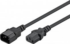 Kabel zasilający IEC C13 - C14 Goobay czarny 3m