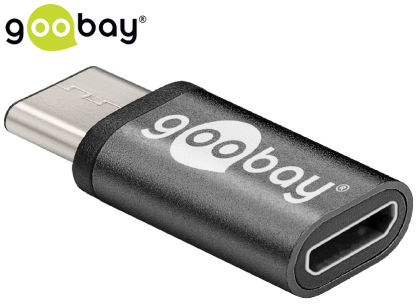 Adapter USB-C na microUSB 2.0 Goobay CZARNY