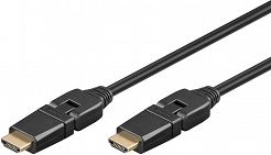 Kabel HDMI Obrotowy Goobay Czarny 2m