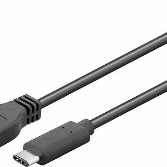 Kabel USB-C - USB-A 2.0 Czarny 3m Goobay