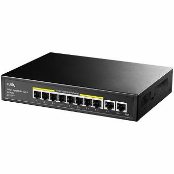 SWITCH PoE+ 10-port GS1010PE 120W 1Gbps CCTV VLAN